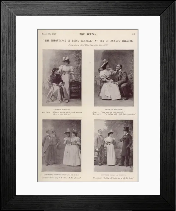 Framed Print : The Importance of Being Earnest Framed Print : The Importance of Being Earnest