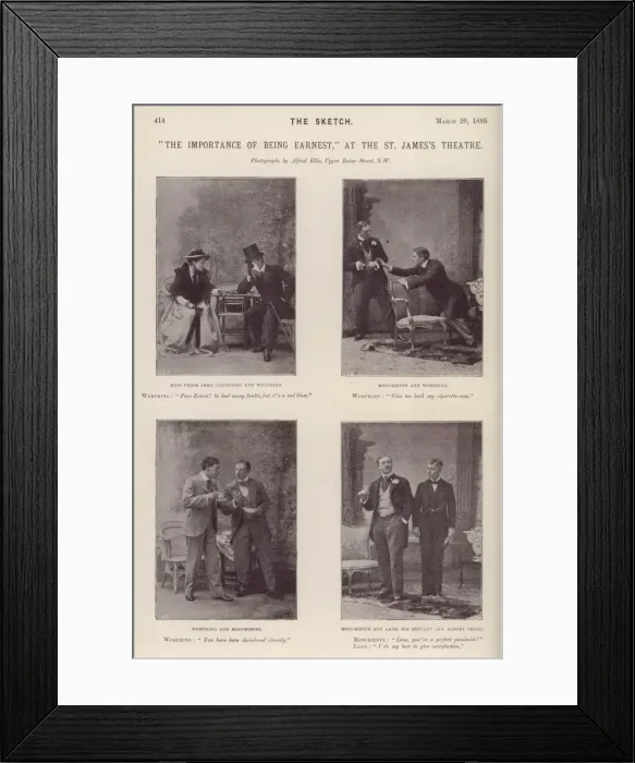 Framed Print : The Importance of Being Earnest Framed Print : The Importance of Being Earnest