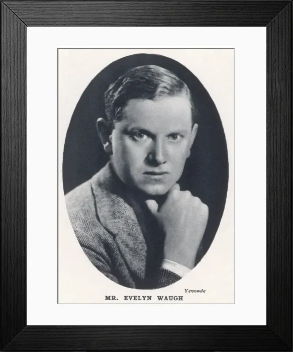 Framed Print : Evelyn Waugh by Madame Yevonde