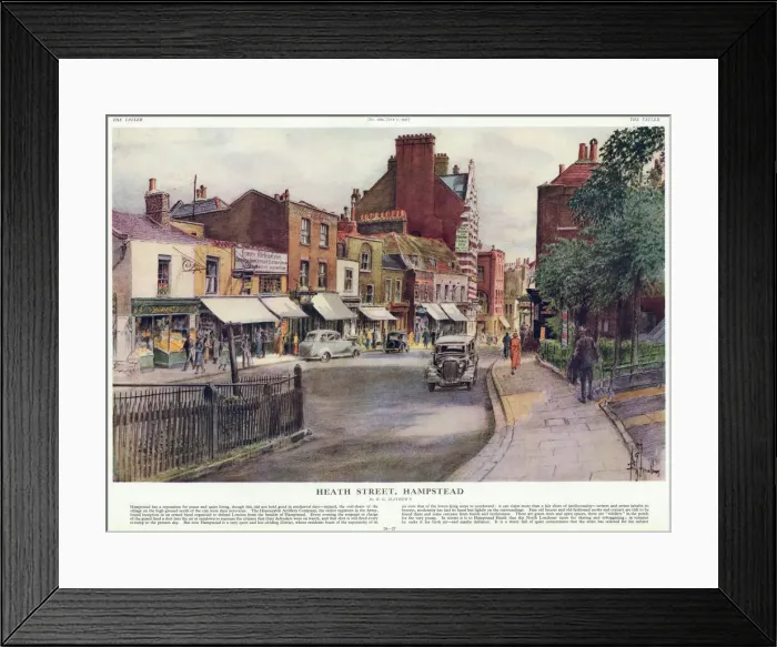 Framed Print : Heath Street, Hampstead by R. G. Matthews Framed Print : Heath Street, Hampstead by R. G. Matthews