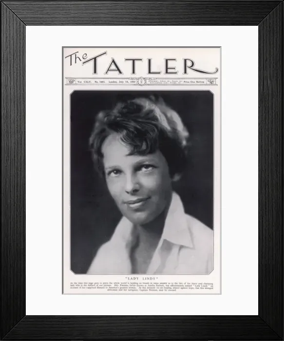 Framed Print : Amelia Earhart