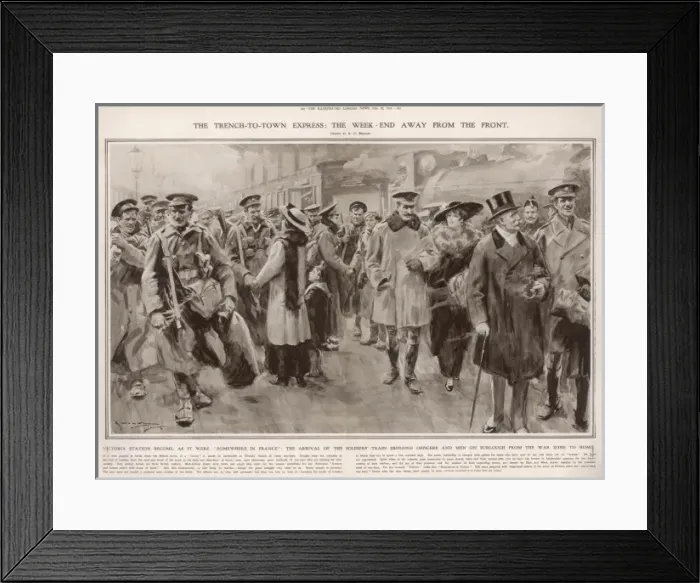 Framed Print : The Trench-to-Town Express by A. C. Michael Framed Print : The Trench-to-Town Express by A. C. Michael
