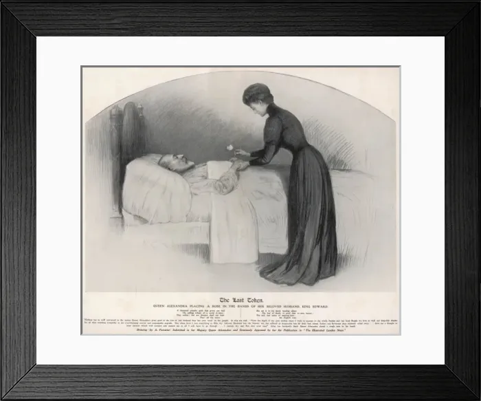 Framed Print : Death of Edward VII Framed Print : Death of Edward VII