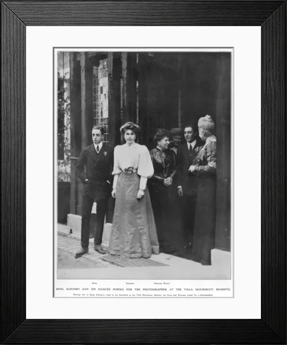 Framed Print : Alfonso XIII and Princess Ena of Battenberg engagement Framed Print : Alfonso XIII and Princess Ena of Battenberg engagement