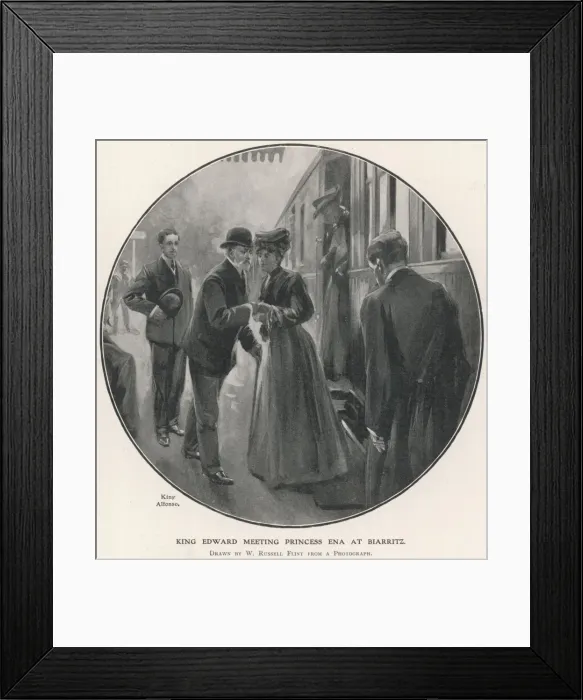 Framed Print : The King at Biarritz Framed Print : The King at Biarritz