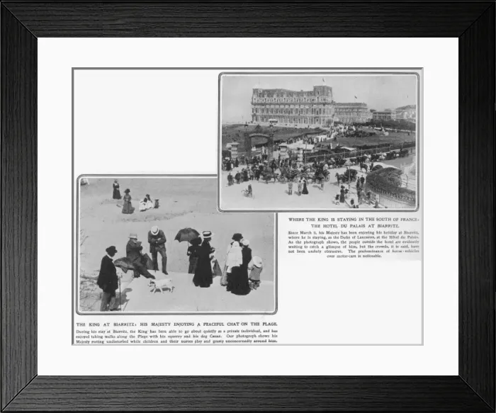 Framed Print : King Edward VII at Biarritz Framed Print : King Edward VII at Biarritz