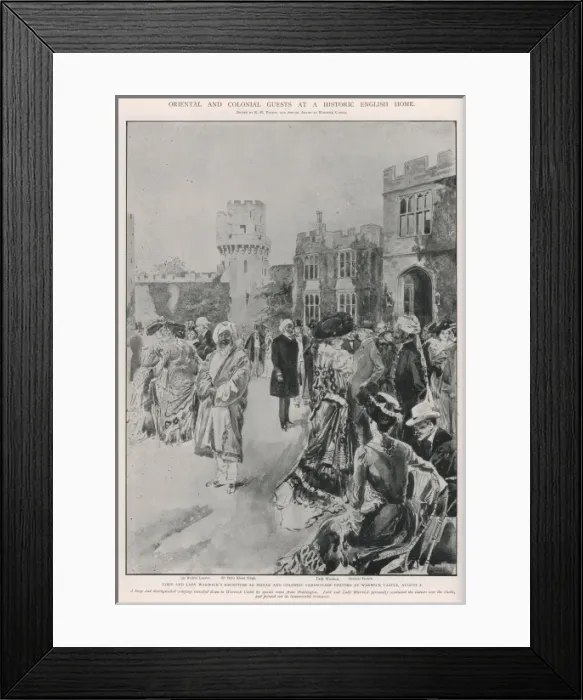 Framed Print : Reception for colonial coronation visitors Framed Print : Reception for colonial coronation visitors