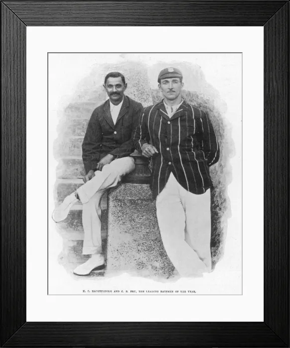 Framed Print : Ks Ranjitsinhji and C B Fry, cricketers Framed Print : Ks Ranjitsinhji and C B Fry, cricketers