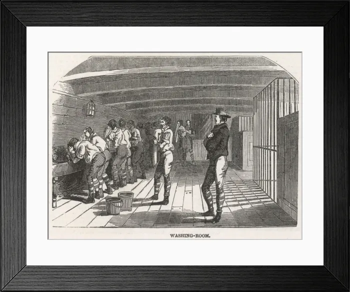 Framed Print : Onboard the prison ship The Warrior Framed Print : Onboard the prison ship The Warrior