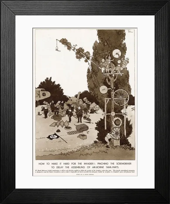 Framed Print : How to Make it Hard for the Invader! Framed Print : How to Make it Hard for the Invader!