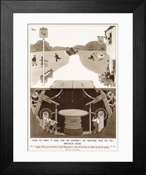 Framed Print : How to Make it Hard for the Invader! Framed Print : How to Make it Hard for the Invader!
