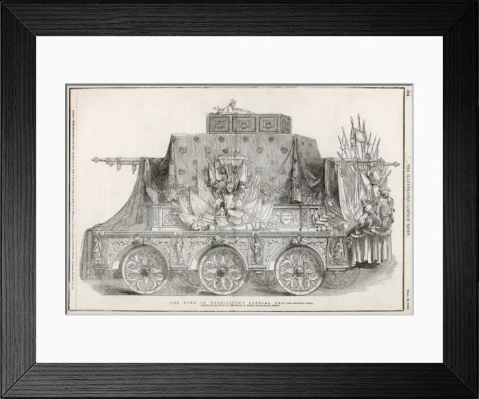 Framed Print : The Duke of Wellingtons funeral car Framed Print : The Duke of Wellingtons funeral car