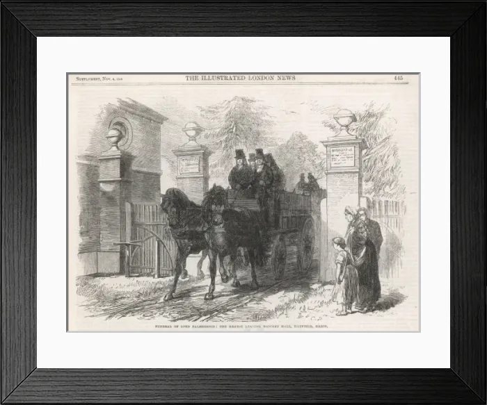 Framed Print : The funeral of Lord Palmerston Framed Print : The funeral of Lord Palmerston