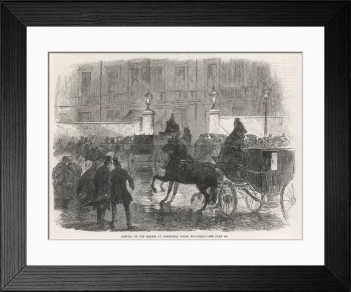 Framed Print : The funeral of Lord Palmerston Framed Print : The funeral of Lord Palmerston