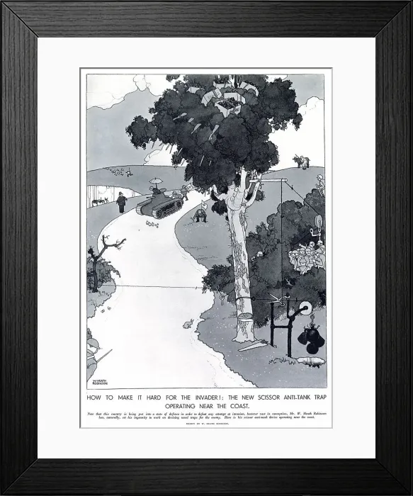 Framed Print : How to Make it Hard for the Invader! Framed Print : How to Make it Hard for the Invader!