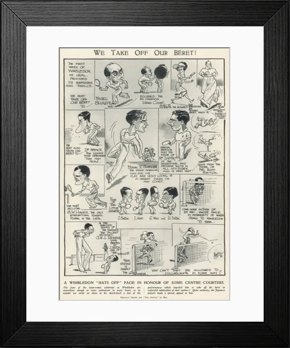 Framed Print : We Take Off Our Beret by Mel Framed Print : We Take Off Our Beret by Mel