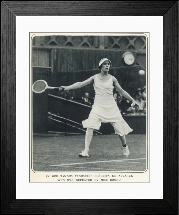 Framed Print : Senorita de Alvarez and her divided trousers Framed Print : Senorita de Alvarez and her divided trousers