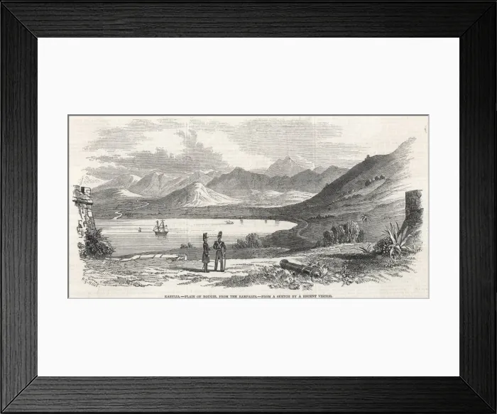 Framed Print : Plain of Bejaia viewed from the ramparts Framed Print : Plain of Bejaia viewed from the ramparts