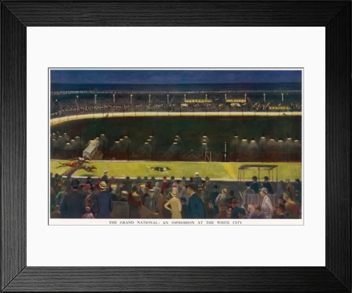Framed Print : The Grand National at White City Framed Print : The Grand National at White City