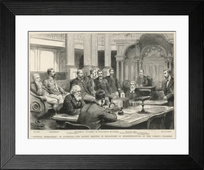 Framed Print : Federation meeting in Australia Framed Print : Federation meeting in Australia