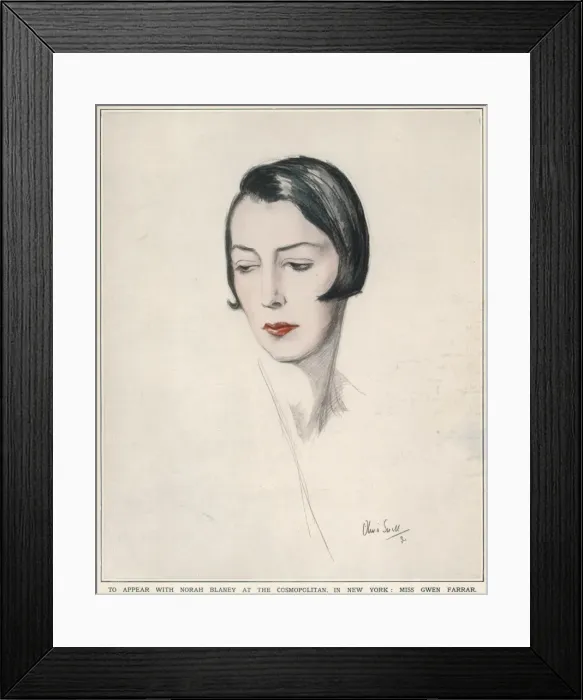 Framed Print : Miss Gwen Farrar, entertainer and musician Framed Print : Miss Gwen Farrar, entertainer and musician