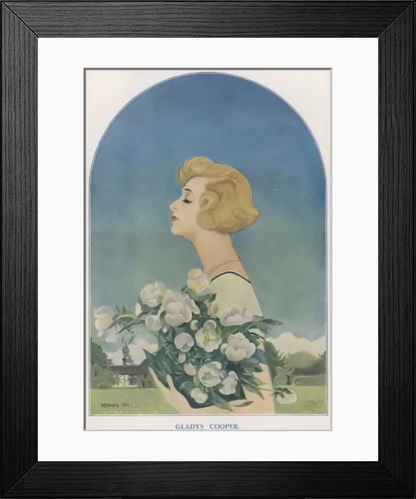 Framed Print : Gladys Cooper, actress of stage and screen Framed Print : Gladys Cooper, actress of stage and screen