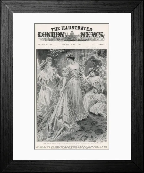 Framed Print : Princess Margaret of Connaught a vision in Irish lace