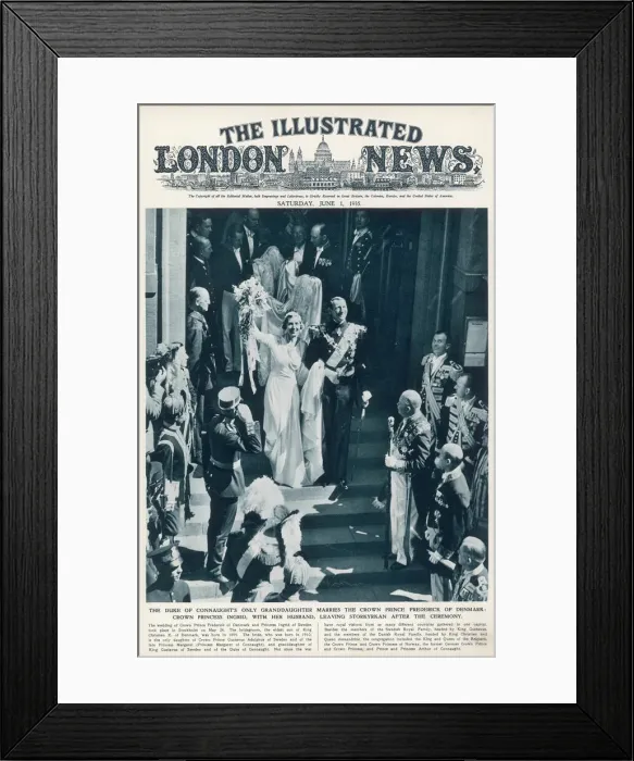 Framed Print : Prince Frederick of Denmark and Princess Ingrid of Sweden Framed Print : Prince Frederick of Denmark and Princess Ingrid of Sweden