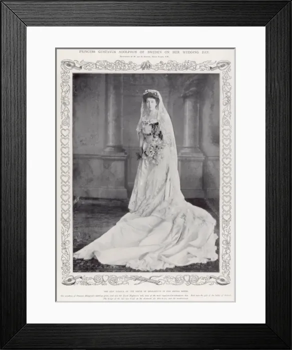 Framed Print : Princess Margaret of Connaught on her wedding day Framed Print : Princess Margaret of Connaught on her wedding day