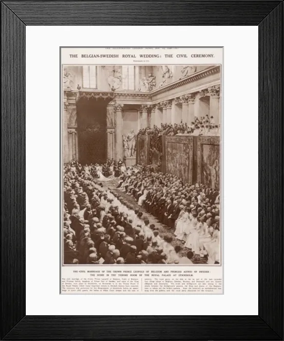 Framed Print : The Belgian-Swedish royal wedding Framed Print : The Belgian-Swedish royal wedding
