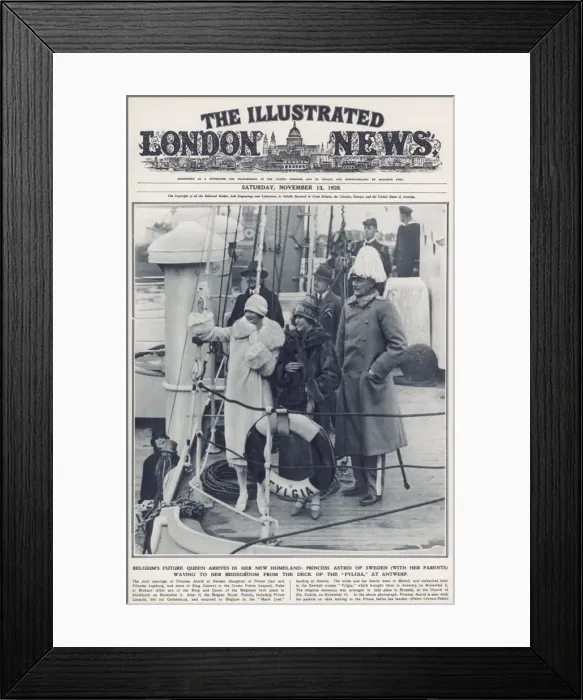 Framed Print : Princess Astrid of Sweden arrives in Belgium Framed Print : Princess Astrid of Sweden arrives in Belgium