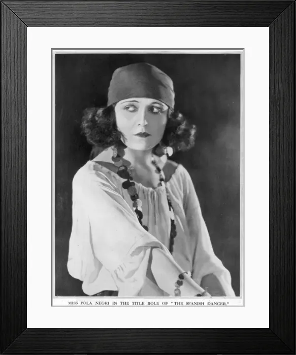 Framed Print : Pola Negri as the Spanish Dancer Framed Print : Pola Negri as the Spanish Dancer