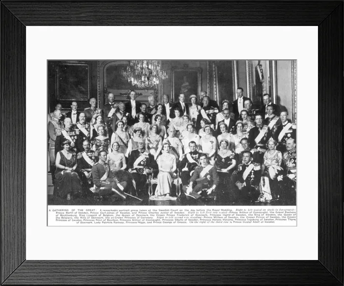 Framed Print : Royalty at the Swedish court Framed Print : Royalty at the Swedish court