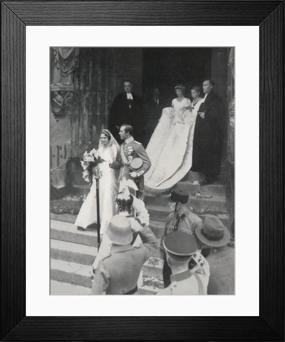 Framed Print : Marriage of Prince Gustav Adolf of Sweden
