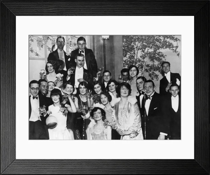 Framed Print : Party at Silver Slipper club featuring Kate Meyrick Framed Print : Party at Silver Slipper club featuring Kate Meyrick