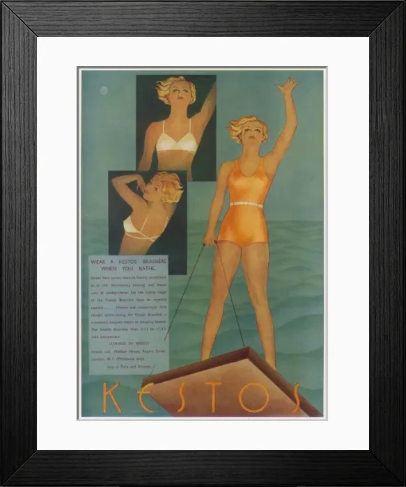Framed Print : Kestos advertisement Framed Print : Kestos advertisement