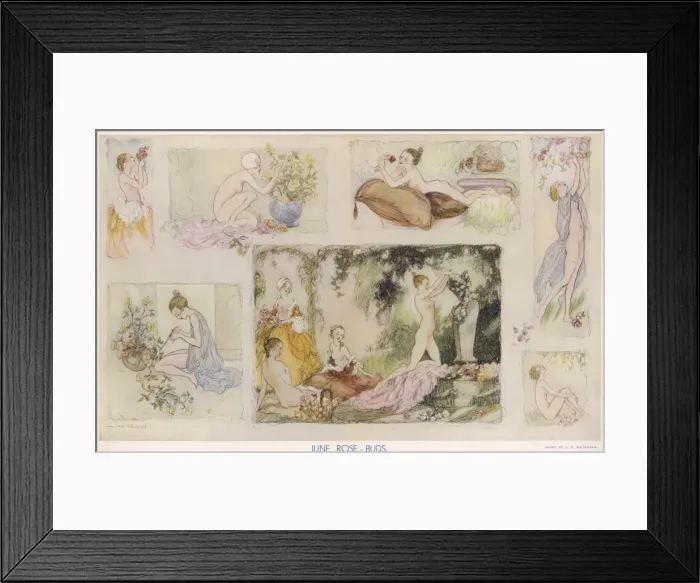 Framed Print : June Rose-Buds by A. K. Macdonald Framed Print : June Rose-Buds by A. K. Macdonald