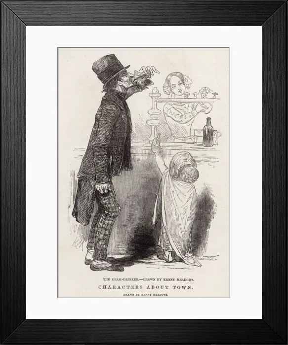 Framed Print : The dram drinker