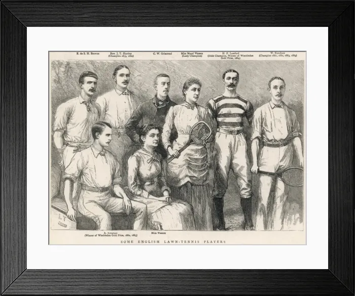 Framed Print : Some English lawn tennis players Framed Print : Some English lawn tennis players