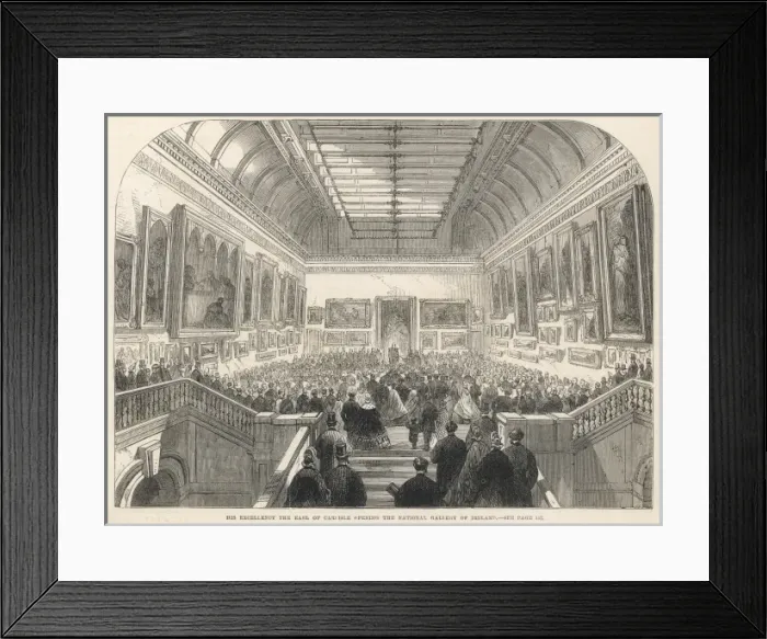 Framed Print : Opening of the National Gallery of Ireland Framed Print : Opening of the National Gallery of Ireland
