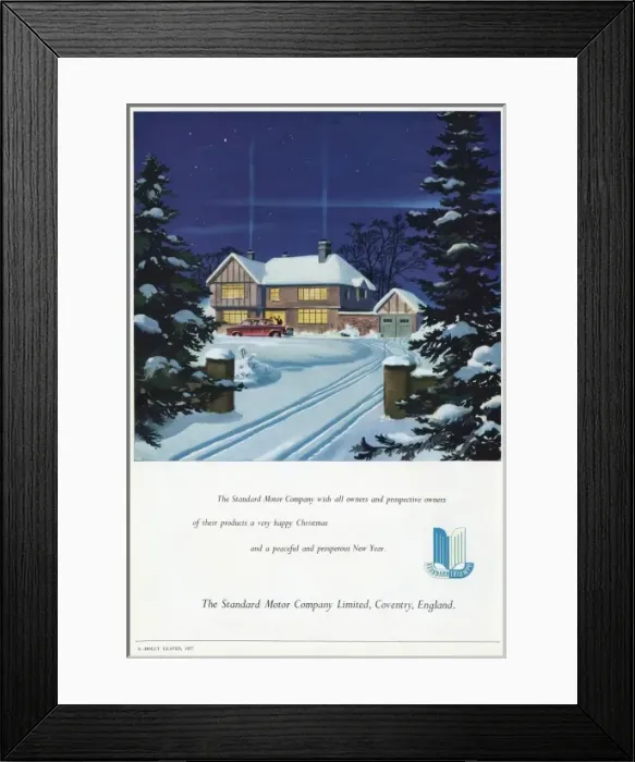 Framed Print : Standard Motor Company advertisement