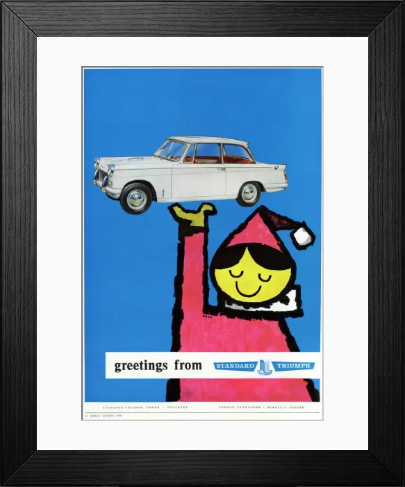 Framed Print : Standard Triumph car advertisement Framed Print : Standard Triumph car advertisement