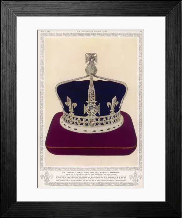 Framed Print : The Queens Crown Framed Print : The Queens Crown
