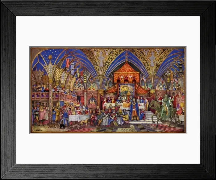 Framed Print : Sir Gawain and the Green Knight by William McLaren