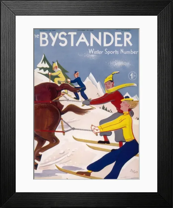 Framed Print : The Bystander Winter Sports Number front cover Framed Print : The Bystander Winter Sports Number front cover