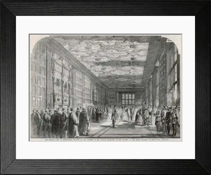 Framed Print : Queen Victoria at Aston Hall Framed Print : Queen Victoria at Aston Hall