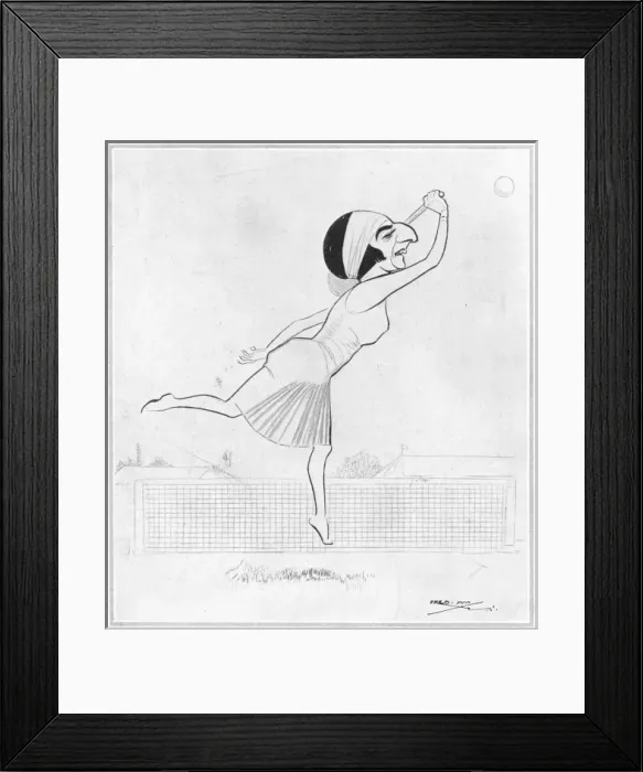 Framed Print : Suzanne Lenglen by Fred May