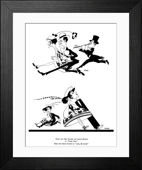 Framed Print : Theatre, The Astaires, Nerman Framed Print : Theatre, The Astaires, Nerman