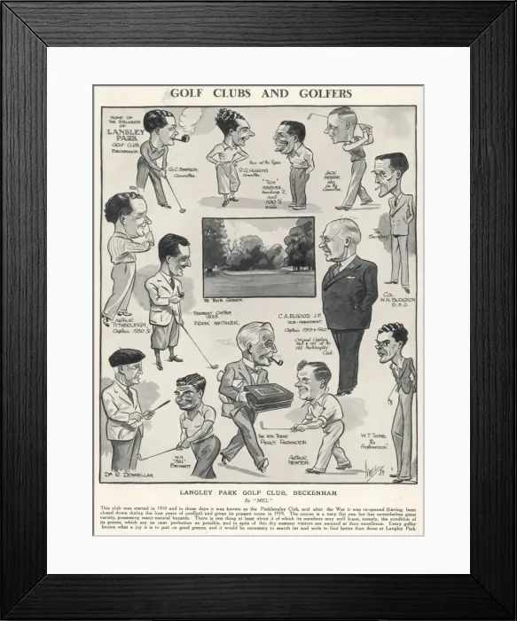 Framed Print : Langley Park Golf Club, Beckenham Framed Print : Langley Park Golf Club, Beckenham