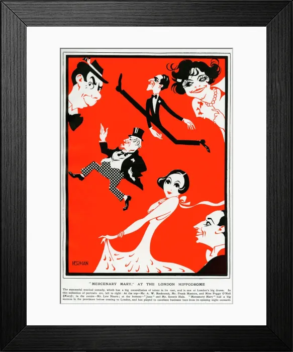 Framed Print : Theatre, Mercenary Mary 1925, Nerman Framed Print : Theatre, Mercenary Mary 1925, Nerman